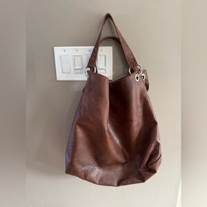 Simons Rich Brown Tote Bag 16x18